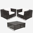 Ver imagem 6 de Kit 2 Poltronas Fúcsia e Mesinha Preto Branco