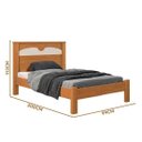 Ver imagem 4 de Cama de Solteiro Mdf Nature Off White Flex Amsterdã Fênix Fenix
