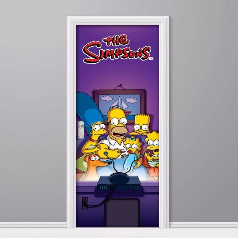 Adesivo de Porta Simpsons - M 80x210 cm | MadeiraMadeira