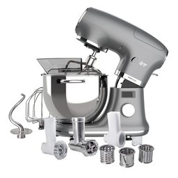 Kit Completo Batedeira Planetária Cinza Digital Multifuncional com Acessórios Oster - 127V - 1