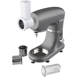 Kit Completo Batedeira Planetária Cinza Digital Multifuncional com Acessórios Oster - 127V - 7