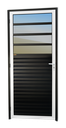 Ver imagem 1 de Porta de Cozinha Alumínio 86 Dir Vrefl.Mix Preto Brimak