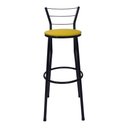 Ver imagem 2 de Banqueta Banco Alto Cozinha Alta Bar Bistro Area Americana:amarelo