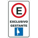 Ver imagem 1 de Placa de Sinalização Estacionamento Exclusivo Gestante