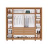 Guarda-roupas Reflecta 100% Mdf Tuboarte 6 Portas 6 Gavetas C/ Kit de Espelhos e Pés - 3