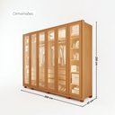 Ver imagem 4 de Guarda-Roupas Spectra 100% MDF 6 Portas 6 Gavetas c/ Kit de Espelhos e Pés