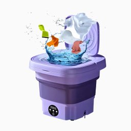 Mini Lavadora Portátil P/ Roupas Delicadas e Bebês Viagem Cor:roxo - 2