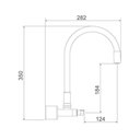 Ver imagem 4 de Misturador Lorenzetti LorenFlex de Parede com Bica Móvel 1258 B27 Preta