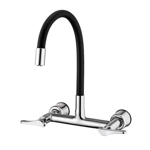 Misturador Lorenzetti LorenFlex de Parede com Bica Móvel 1258 B27 Preta