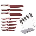 Ver imagem 1 de Kit Facas Base Cerâmica 8 Pçs Com Suporte