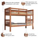 Ver imagem 4 de Beliche Madeira Maciça Esmeralda Pederpinus Castanho