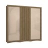 Guarda Roupa 3 Portas de Correr 4 Gavetas 240cm N576 Kappesberg - Nogueira/macadâmia - 1