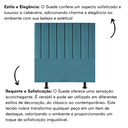 Ver imagem 5 de Cabeceira Estofada Cama Box Solteiro 90 Cm Taís Suede:azul Turquesa