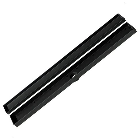 Ralo Oculto Linear de Embutir 5x50 para Porcelanato Preto