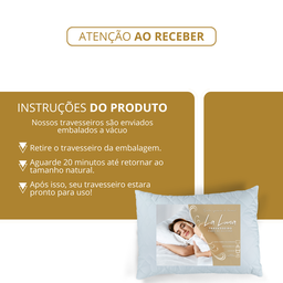 Travesseiro La Luna Anatômico 100% Fibra de Silicone Importada e Antialérgica - 8