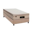 Ver imagem 1 de Conjunto Box Solteiro: Colchão Molas Luckspuma Ensacadas Cloud + Base Crc Suede Clean (96x203)