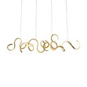 Ver imagem 1 de Lustre Pendente Taschibra Toronto Led Bivolt Dourado 3000k Luz Amarela 15051086