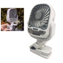 Ver imagem 1 de Ventilador de Mesa Umidificador Agua Garra Bateria Recarregavel Usb 3 Velocidades 360 Graus Calor Ve