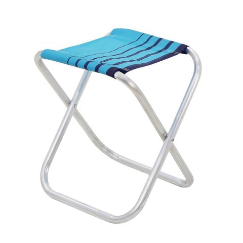 Banqueta de Praia Tramontina Fiji em Alumínio com Assento Azul