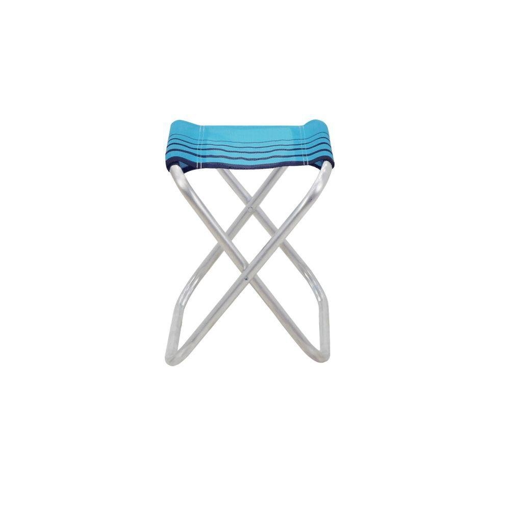 Banqueta de Praia Tramontina Fiji em Alumínio com Assento Azul - 3