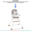 Ver imagem 3 de Cadeira Alta De Bebe Para Alimentação Refeição Até 23 Kg Nick Panda Galzerano