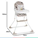 Ver imagem 6 de Cadeira Alta De Bebe Para Alimentação Refeição Até 23 Kg Nick Panda Galzerano