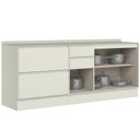 Ver imagem 3 de Gabinete p/ Pia Cozinha Henn Fineze 5 Portas 2 Gavetas 200cm Areia