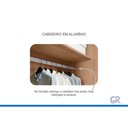 Ver imagem 7 de Guarda Roupa 2 Portas 3 Gavs Thor N. Horizonte Cinamo