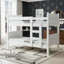 Ver mais imagens de Beliche Resistente Fortaleza em Mdf Vira 2 Camas Solteiro Branco