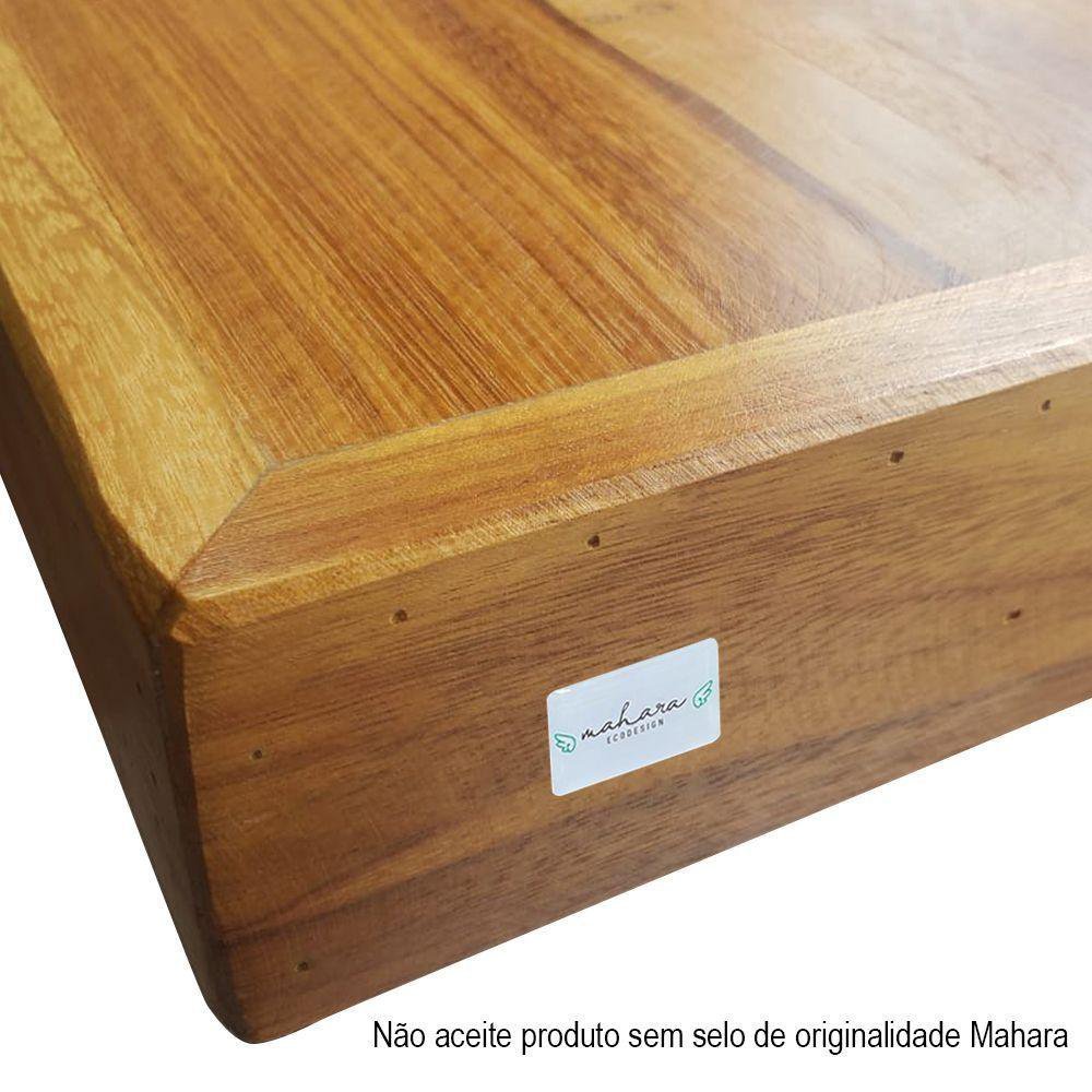 Conjunto Mesa Industrial 1,80 Ferragem Preta Com 6 Cadeiras New Alegra Preta Marrom - 4