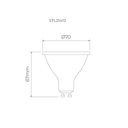 Ver imagem 3 de Lâmpada Led Pro Ar70 Gu10 4,7w 4000k 320lm 14º Irc95-stella