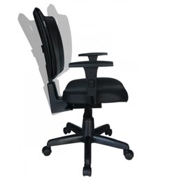 Cadeira Executiva Back System Be-one com Braços Reguláveis - Cor Preta - 33006 - 1