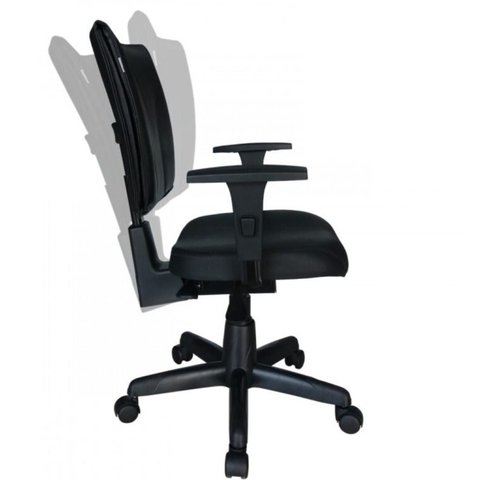 Cadeira Executiva Back System Be-one com Braços Reguláveis - Cor Preta - 33006
