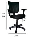 Ver imagem 2 de Cadeira Executiva Back System Be-one com Braços Reguláveis - Cor Preta - 33006