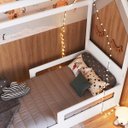 Ver imagem 3 de Cama Infantil Montessoriana com Protetor Lateral 201X95cm Branco