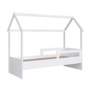 Ver imagem 2 de Cama Infantil Montessoriana com Protetor Lateral 201X95cm Branco