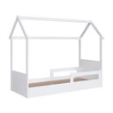 Ver imagem 1 de Cama Infantil Montessoriana com Protetor Lateral 201X95cm Branco