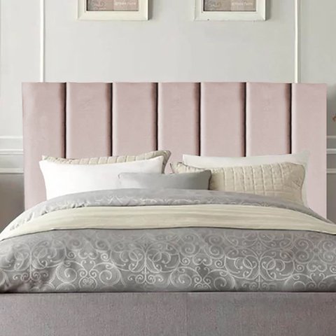 Cabeceira Estofada Cama Queen 1,60m Carla Suede Rosê