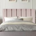Ver imagem 1 de Cabeceira Estofada Cama Queen 1,60m Carla Suede Rosê