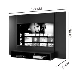 Painel para TV's de 32 a 43'' Polegadas com Nicho-Várias Cores: Preto - 3