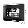 Painel para TV's de 32 a 43'' Polegadas com Nicho-Várias Cores: Preto - 3