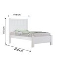 Ver imagem 2 de Cama Solteiro Primícia Plus - D' Doro Cinamomo/off White