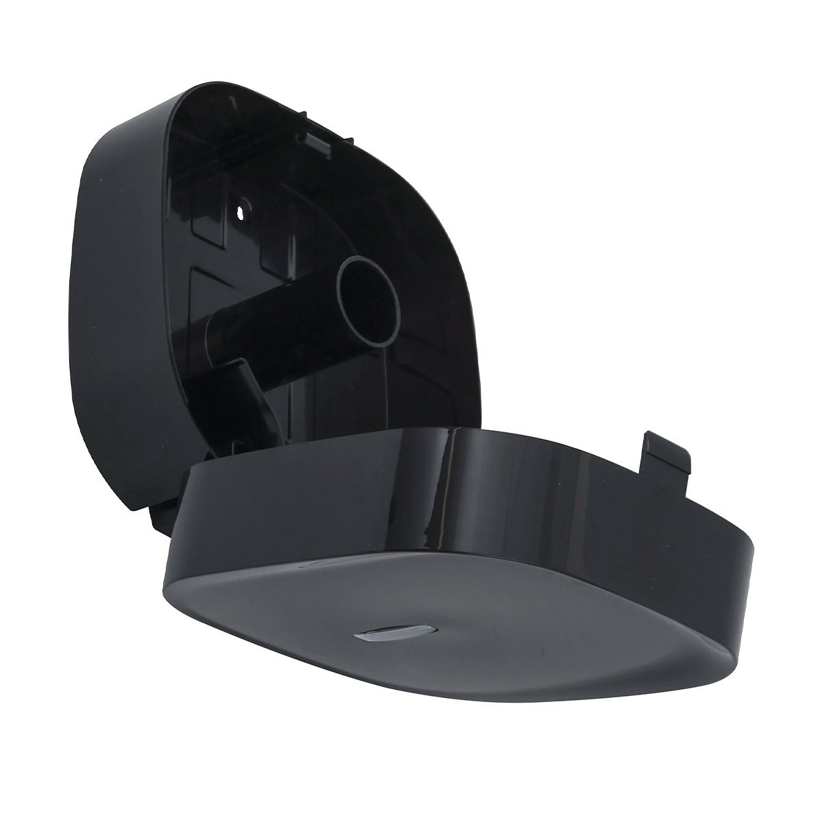 Kit 02 Porta Papel Higiênico Rolão Invoq Dispenser Papeleira Preto - 5