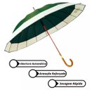 Ver mais imagens de Guarda-chuva 16 Varetas Extra Grande Automático Verde