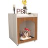 Mesa Cabeceira Casinha de Cachorro/gato Pet Off White/freijo - 1