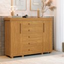 Ver imagem 1 de Comoda Grande para Quarto e Mini Roupeiro 5 Gavetas Infantil ou Adulto