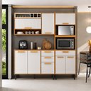 Ver imagem 2 de Cozinha Compacta 3 Peças 5 Portas 2 Gavetas com Tampo Itatiaia Napoles