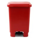 Ver imagem 1 de Lixeira 100l Retangular C/ Pedal Vermelho Lar Plasticos 255