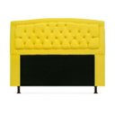Ver imagem 1 de Cabeceira Geovana P Cama Box Solteiro 100cm Com Capitonê Suede:Amarelo