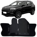 Ver imagem 2 de Tapete Borracha Compass 2016 À 2025 Preto Pvc Logo Bordado Jogo 3 Peças Ecotap W6603 Automotivo Wave